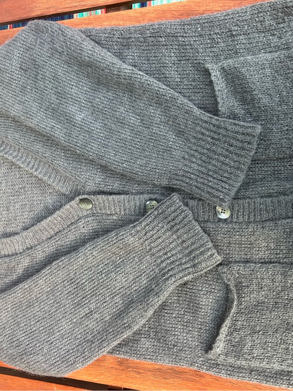 Women’s mohair blend cardigan pockets academia grandpacore classic